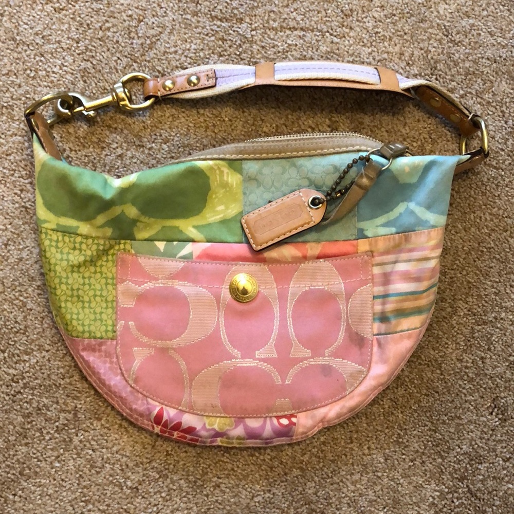 Spring patch Coach purse